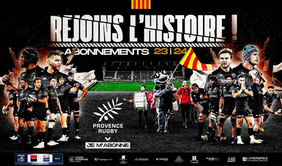 Abonnement Provence Rugby – 2023 2024
